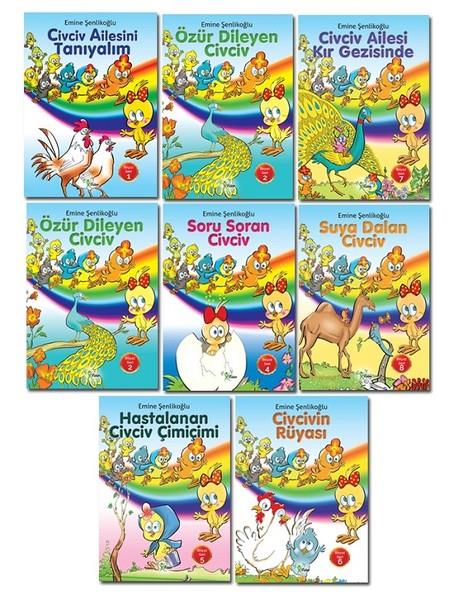 Emine ŞenlikoğluOkul Öncesi Masal KitaplarıCivciv Ailesi Seti-8 Kitap Takım