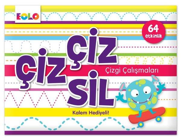 Berkay Dinç ÇakırEgitim Etkinlik KitaplariÇiz Çiz Sil-Çizgi Çalışmaları - 64 Etkinlik