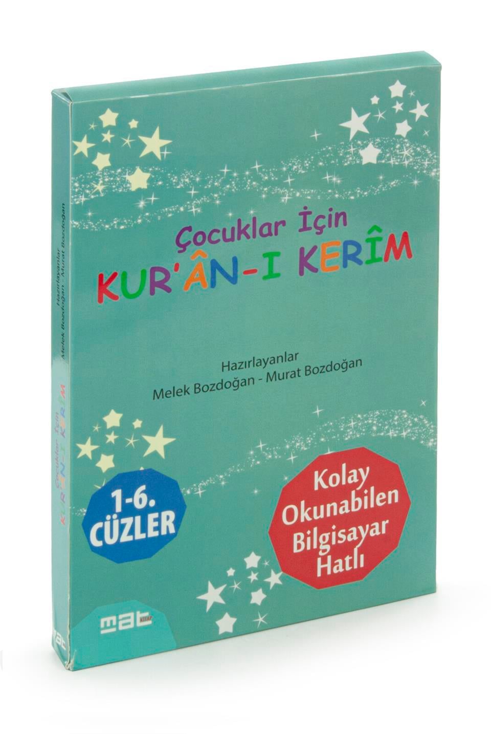 Çocuklar İçin 6 Kitaplık Set Kuranı Kerim 1-6. Cüzler