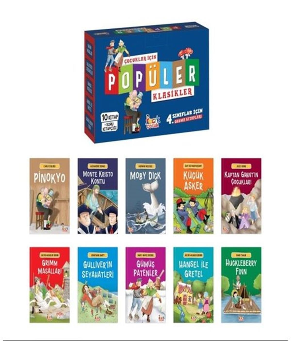 KolektifKinderbücher KlassikerÇocuklar için Popüler Klasikler Set+Soru Kitapçığı - 10 Kitap Takım