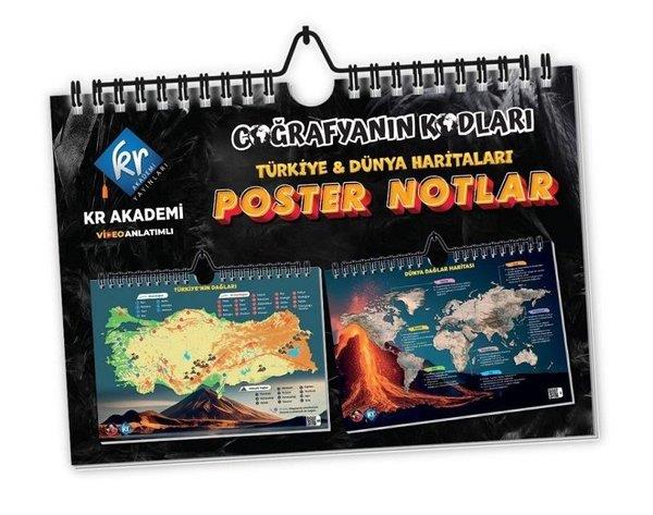 KolektifTYT CografyaCoğrafyanın Kodları Türkiye ve Dünya Duvar Haritaları Poster Notlar