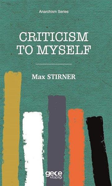 Max StirnerPhilosophy FictionCriticism to Myself