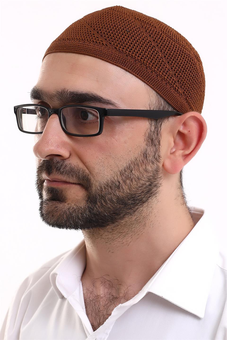 Dantel Pamuklu Triko Makine Örme Takke Kiremit