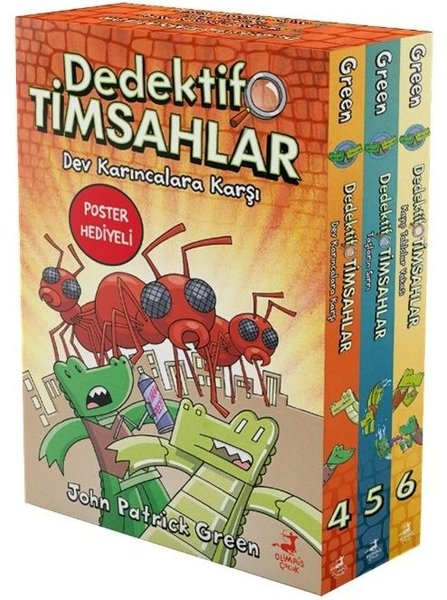 John Patrick GreenÇocuk Gençlik RomanlarıDedektif Timsahlar 4 - 5 - 6 Seti - 3 Kitap Takım - Kutulu