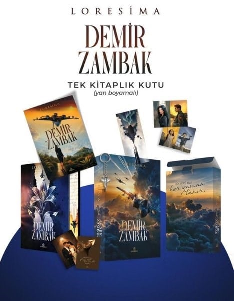 LoresimaTürk RomaniDemir Zambak 1 - Tek Kitaplık Kutu Yan Boyamalı
