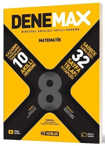 KolektifFen BilimleriDenemax 8. Sınıf Matematık 10'Lu Akıllı Deneme