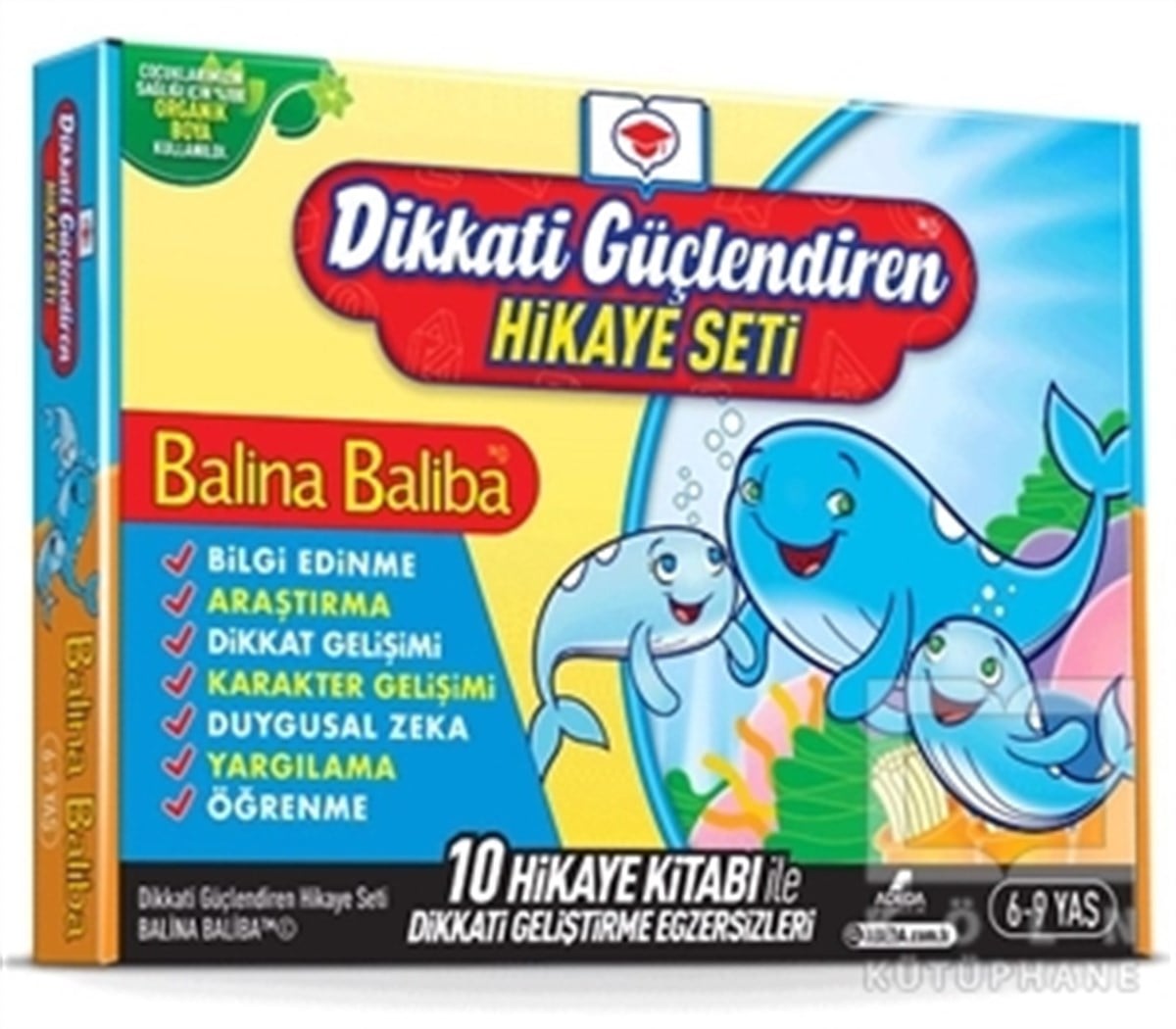 Dikkati Güçlendiren Hikaye Seti - Balina Baliba Kutulu Set (10 Kitap Takım)