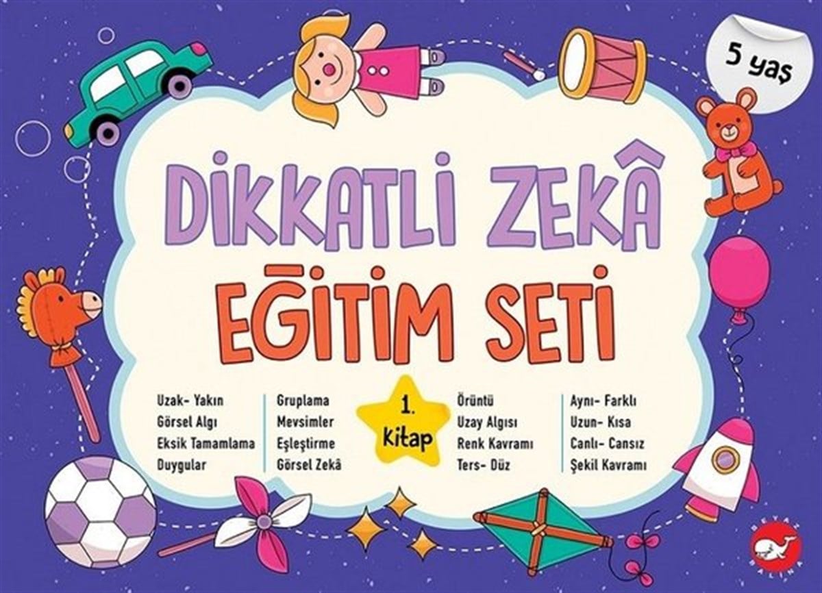 KolektifEtkinlik KitaplarıDikkatli Zeka Eğitim Seti 5 Yaş - 1.Kitap