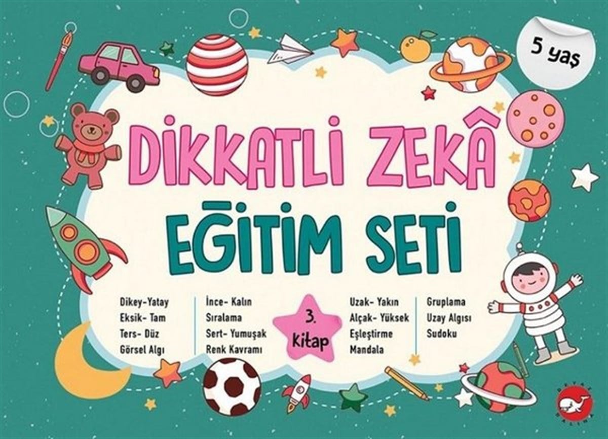 KolektifEtkinlik KitaplarıDikkatli Zeka Eğitim Seti 5 Yaş - 3.Kitap