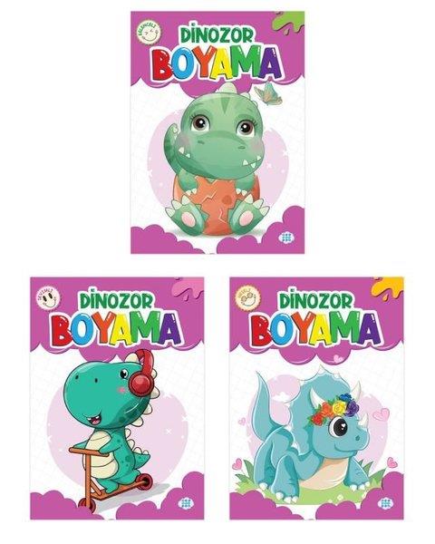 KolektifEgitim Etkinlik KitaplariDinozor Boyama  Seti - 3 Kitap Takım