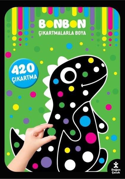 KolektifEgitim Etkinlik KitaplariDinozorlar - Bonbon Çıkartmalarla Boya - 420 Çıkartma