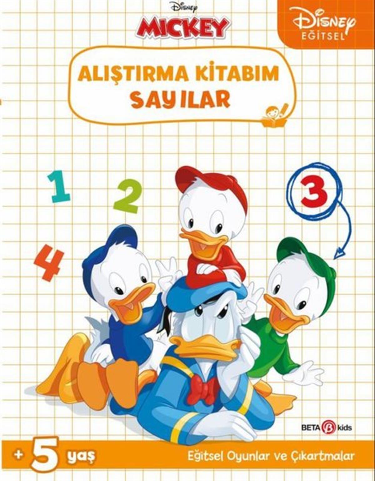 KolektifEgitim Etkinlik KitaplariDisney Eğitsel Çıkartmalı Mickey Alıştırma Kitabım Sayılar 5+Yaş