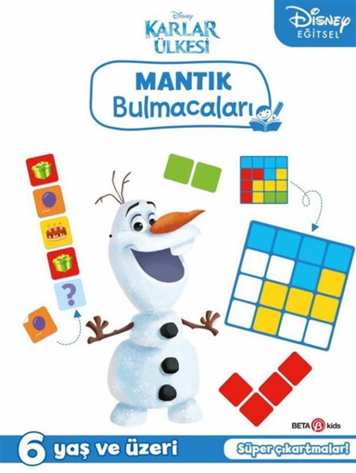 KolektifEgitim Etkinlik KitaplariDisney Eğitsel Karlar Ülkesi Çıkartmalı Mantık Bulmacaları 6+Yaş