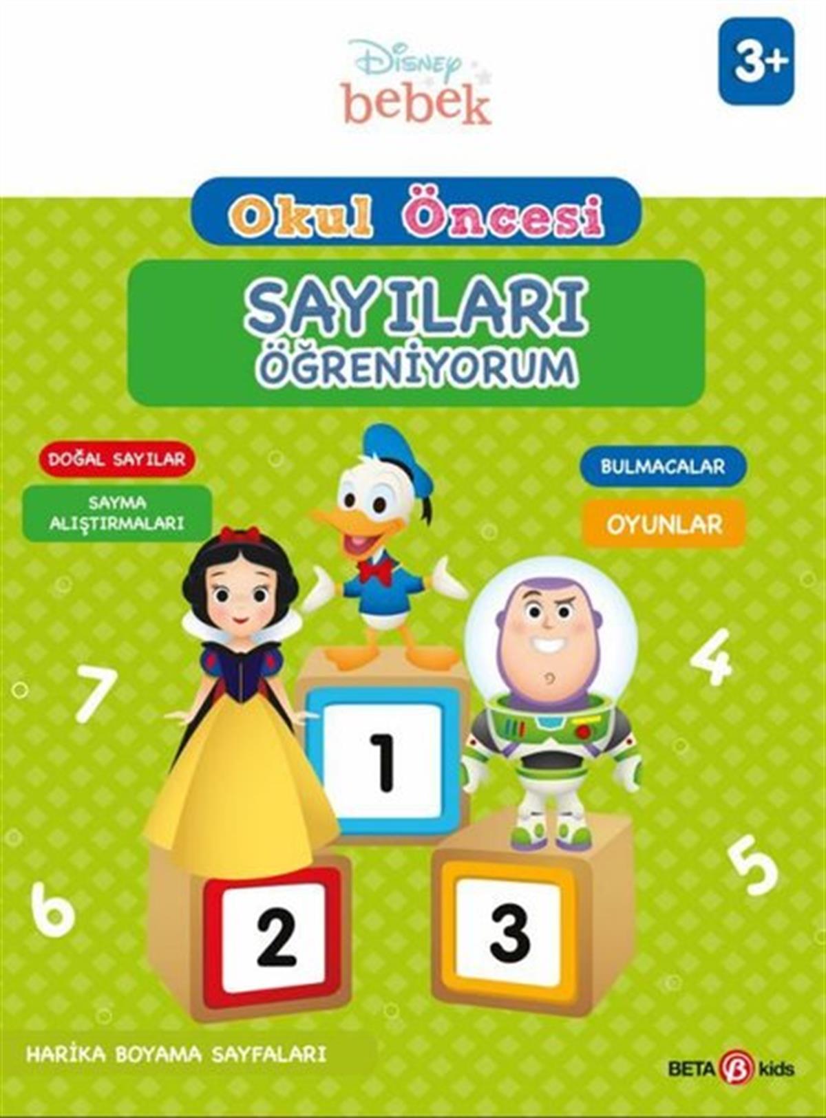 KolektifEgitim Etkinlik KitaplariDisney Eğitsel Okul Öncesi Sayıları Öğreniyorum 3+Yaş