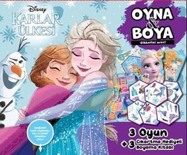 KolektifEgitim Etkinlik KitaplariDisney Karlar Ülkesi - Oyna & Boya - Kutulu Set