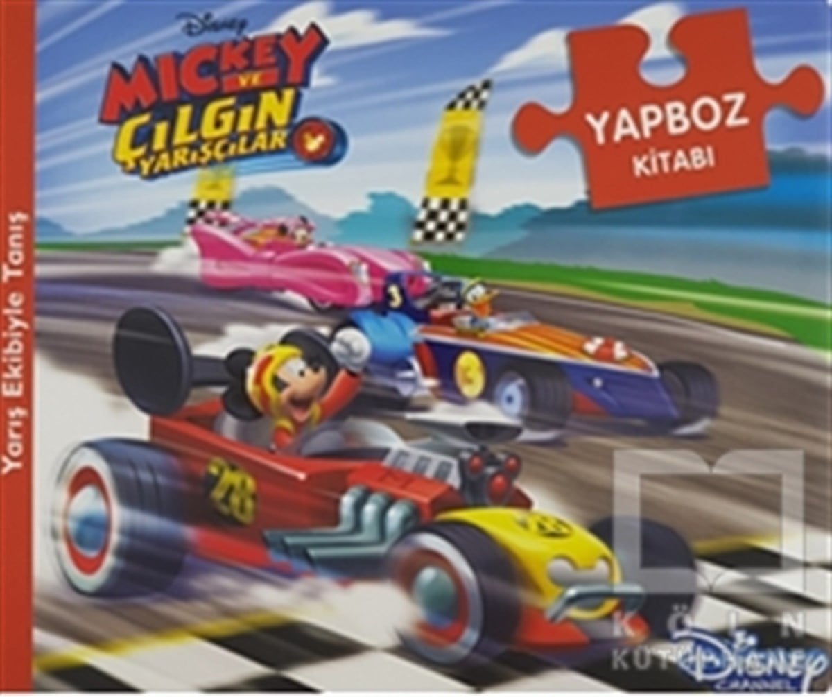 KolektifYapbozlu KitaplarDisney Mickey ve Çılgın Yarışçılar - Yapboz Kitabı