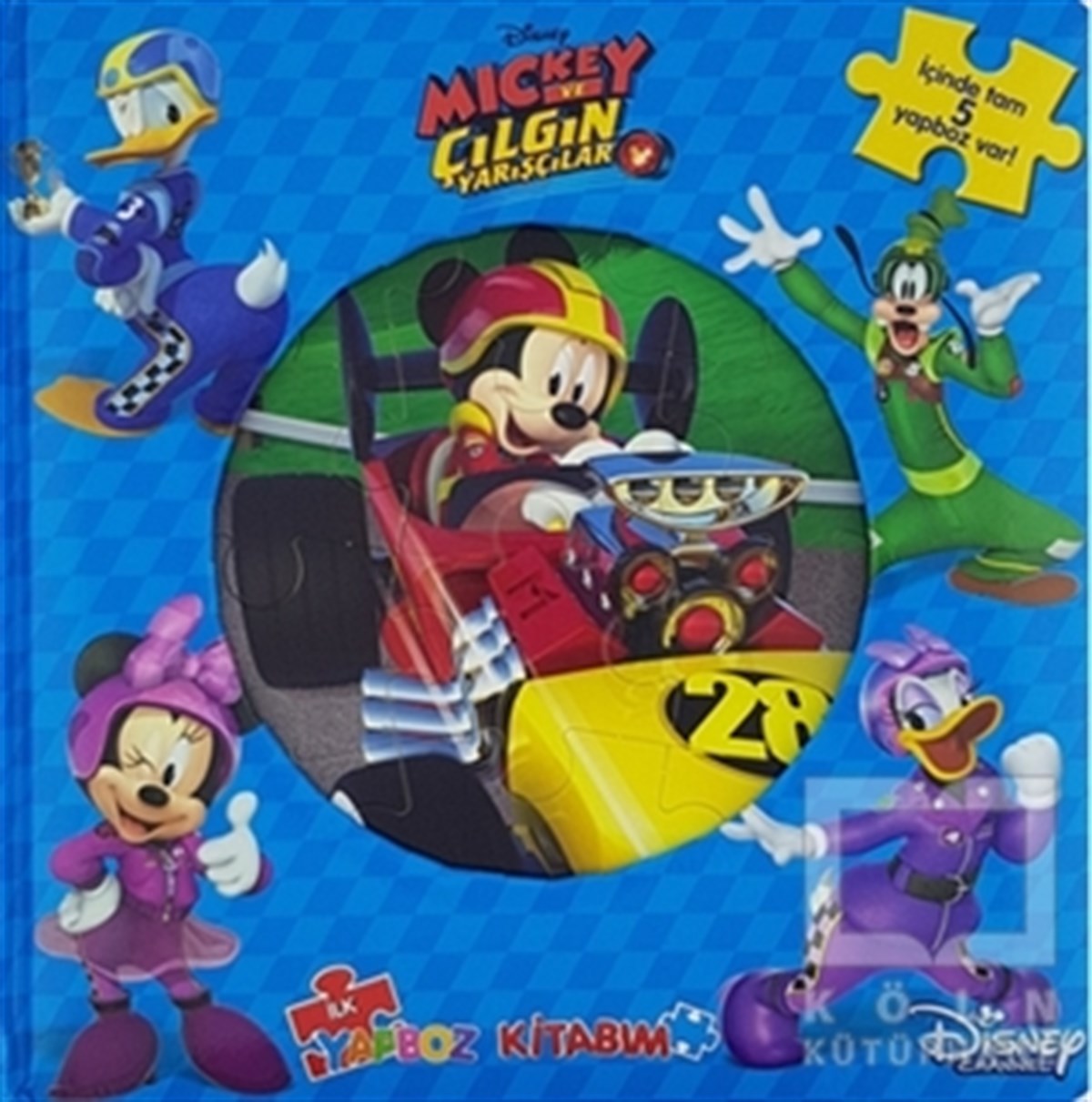 KolektifYapbozlu KitaplarDisney Mickey ve Çılgın Yarışçılar İlk Yapboz Kitabım