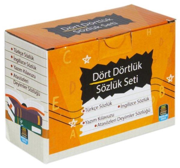 KolektifYazim ve Imla KilavuzlariDört Dörtlük Sözlük Seti - 4 Kitap Takım - Kutulu