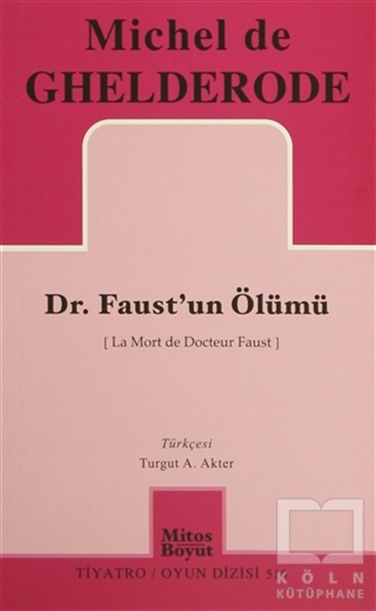 Michel de GhelderodeSenaryoDr. Faust'un Ölümü