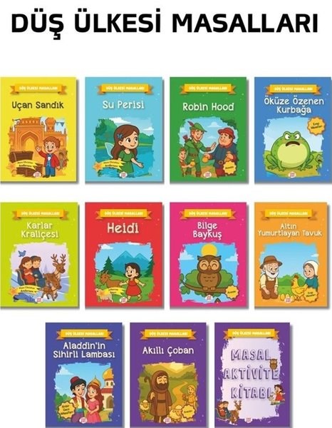 KolektifOkul Öncesi Masal KitaplarıDüş Ülkesi Masalları Serisi Seti - 10 Kitap + 1 Aktivite Takım