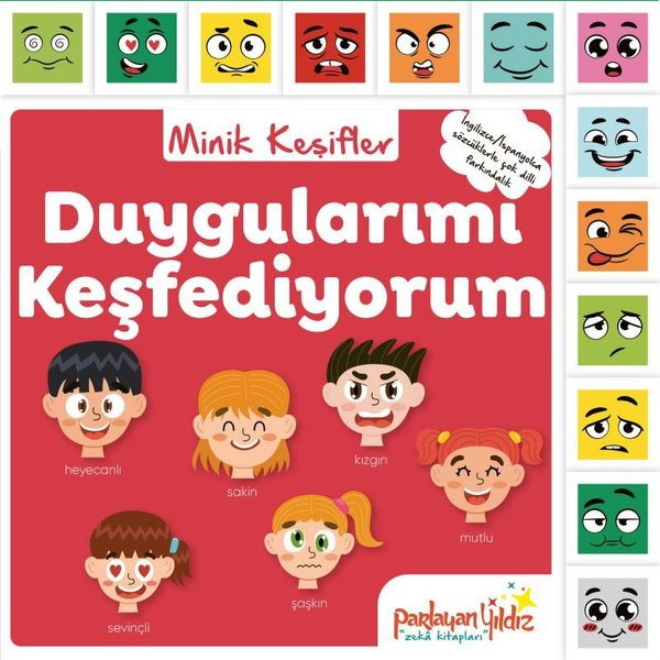 KolektifEgitim Etkinlik KitaplariDuygularımı Keşfediyorum - Minik Keşifler (İngilizce - İspanyolca Sözcüklerle Çok Dilli Farkındalık)