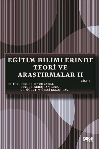 KolektifSosyal Bilimler - ÖgretmenlikEğitim Bilimlerinde Teori ve Araştırmalar 2 - Cilt 1
