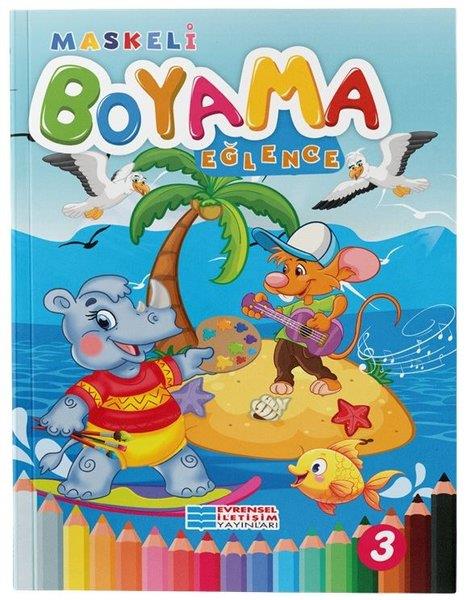 KolektifBoyama KitaplarıEğlence - Maskeli Boyama