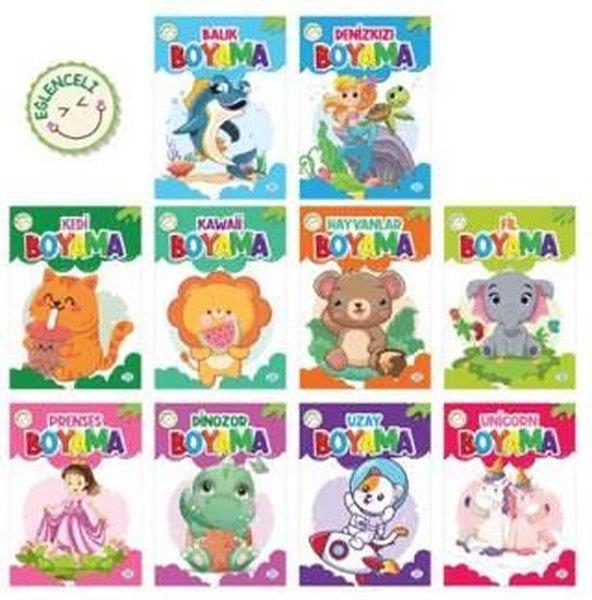 KolektifEgitim Etkinlik KitaplariEğlenceli Boyama Seti - 10 Kitap Takım