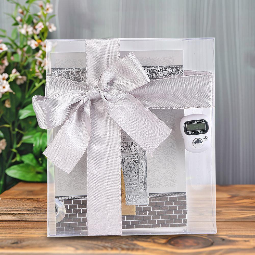 Ekonomik Yasin Kitabı(12*16 cm 80 Sayfa) Zikirmatik,Süslemeli Asetat Kutulu-Gri