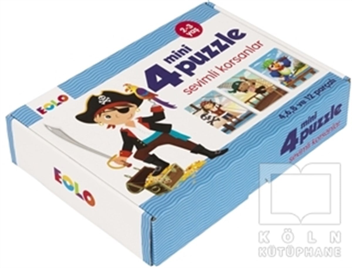 Köln KütüphaneIntelligenzentwicklungsbücherEolo Sevimli Korsanlar - 4 Mini Puzzle