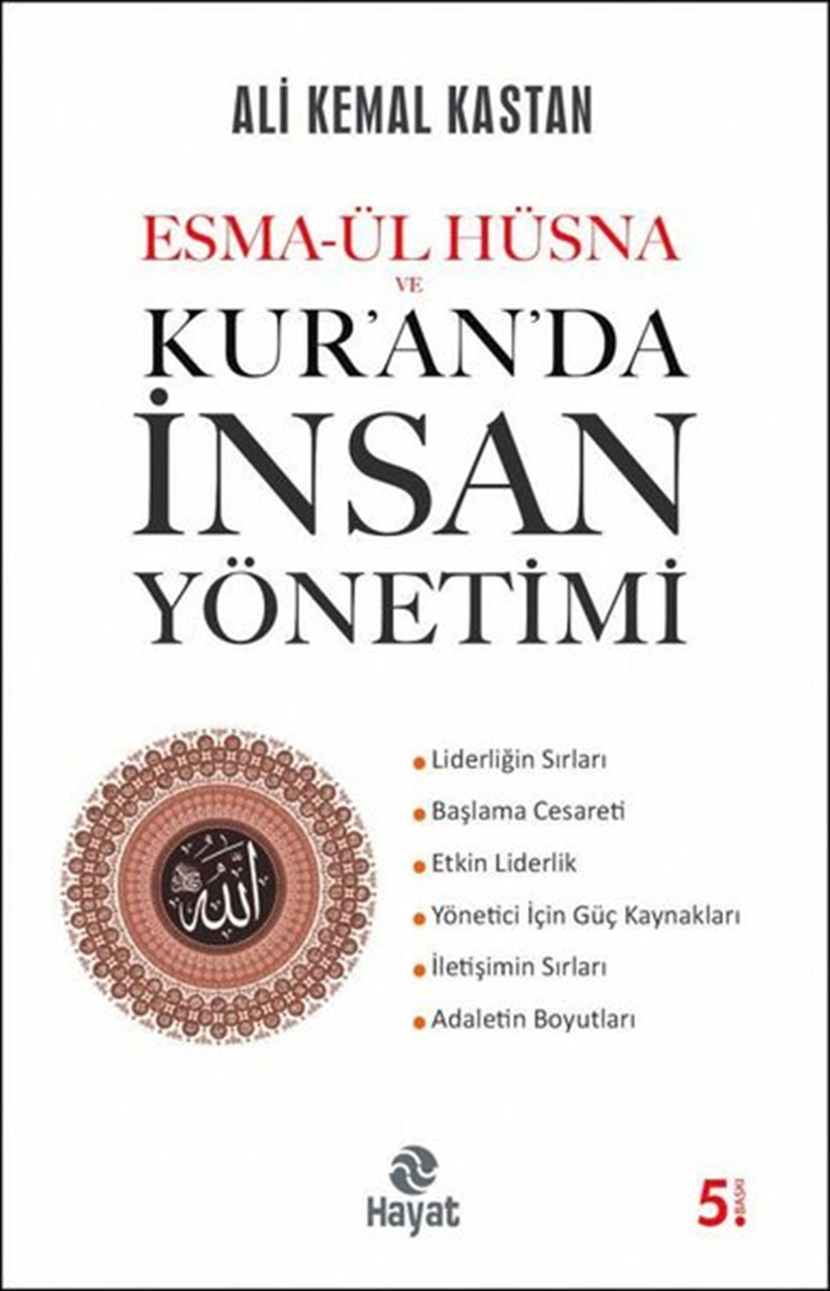 Ali Kemal Kastanİslami KitaplarEsma-ül Hüsna ve Kur'an'da İnsan Yönetimi