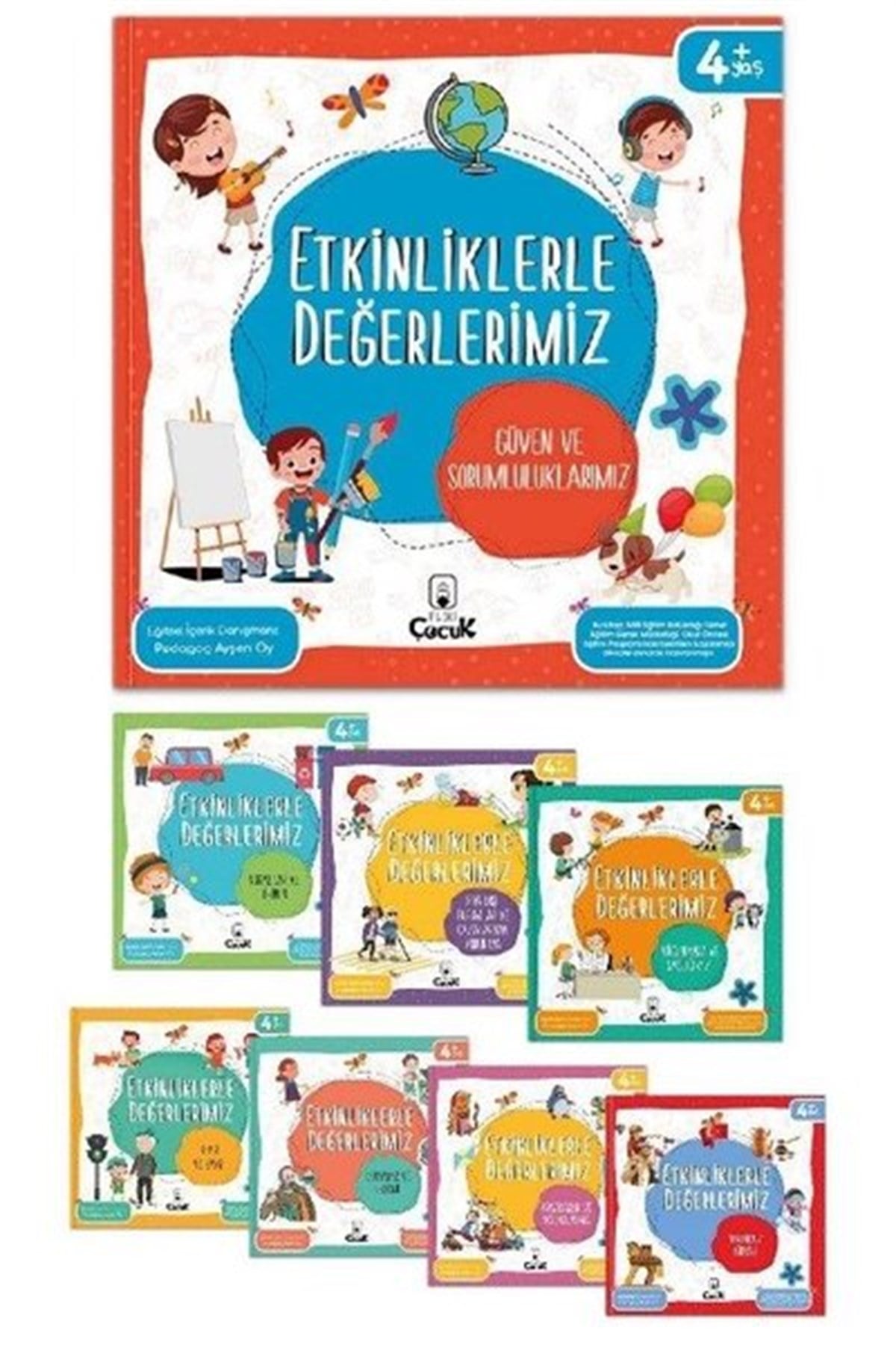 Ayşen OyEgitim Etkinlik KitaplariEtkinliklerle Değerlerimiz Serisi Seti - 8 Kitap Takım