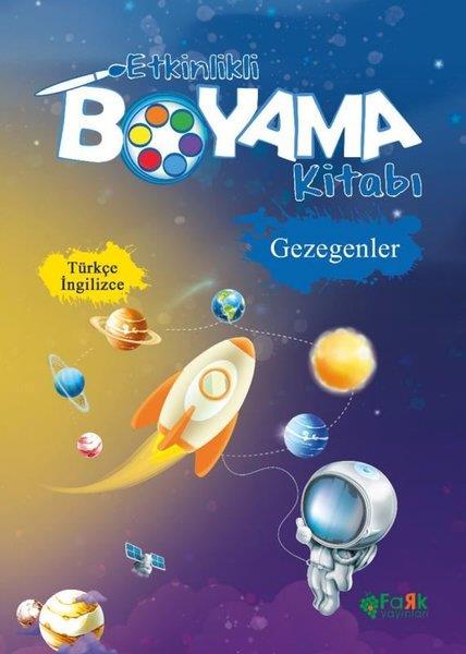 KolektifEgitim Etkinlik KitaplariEtkinlikli Boyama Kitabı - Gezegenler - Türkçe İngilizce
