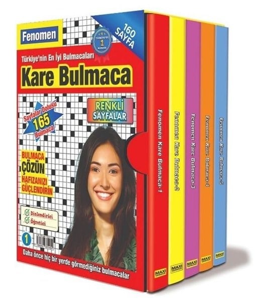 KolektifBilmece & Bulmaca KitaplarıFenomen Kare Bulmaca Seti - 5 Kitap Takım