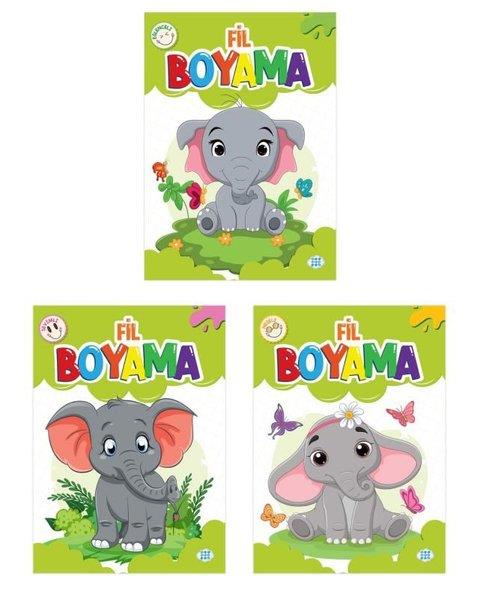 KolektifEgitim Etkinlik KitaplariFil Boyama Seti - 3 Kitap Takım