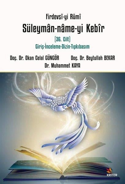Beytullah BekarDigerFirdevsi-yi Rumi Süleyman-name-yi Kebir - 36.Cilt