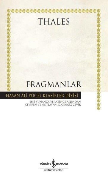 ThalesDünya KlasikleriFragmanlar - Hasan Ali Yücel Klasikler Dizisi