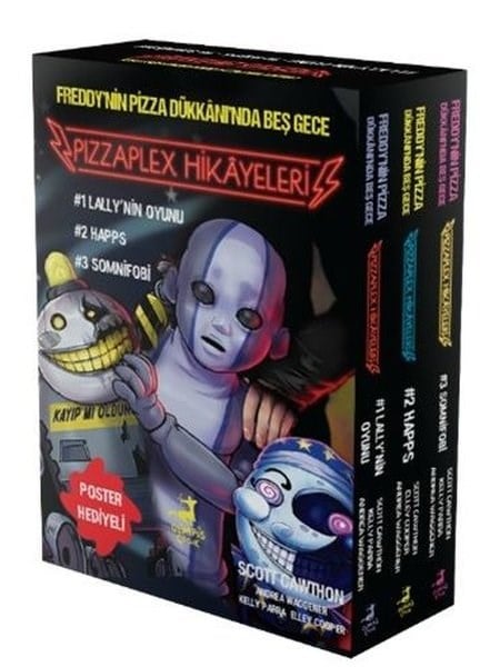 Scott CawthonFantasy und RomaneFreddy'nin Pizza Dükkanı'nda Beş Gece - Pizzaplex Hikayeleri Seti - 3 Kitap Takım - Kutulu