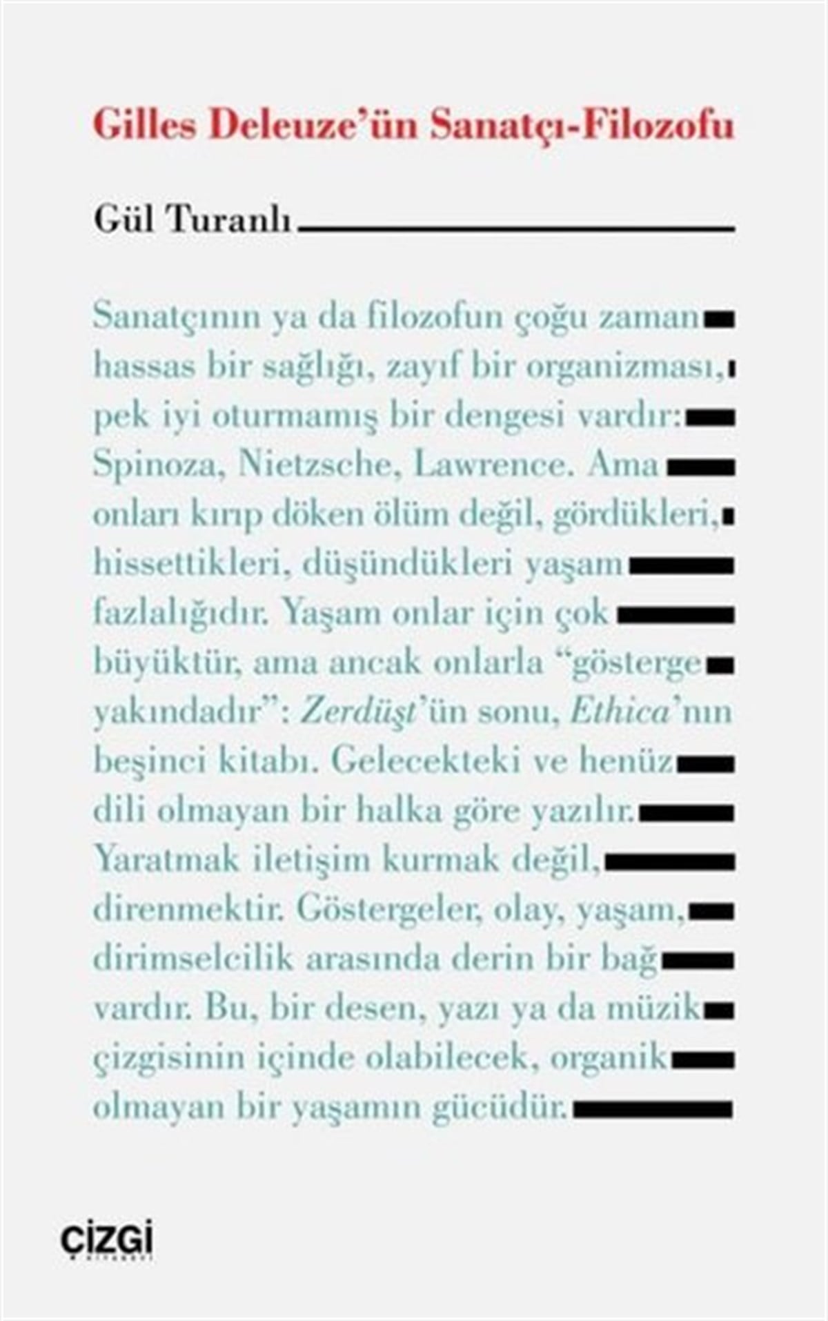 Gül TuranlıFelsefe BilimiGilles Deleuze'ün Sanatçı - Filozofu