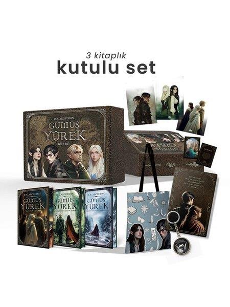 D. N. ArcheronFantasy und RomaneGümüş Yürek Serisi Seti - 3 Kitap Takım - Yan Boyamalı Kutulu