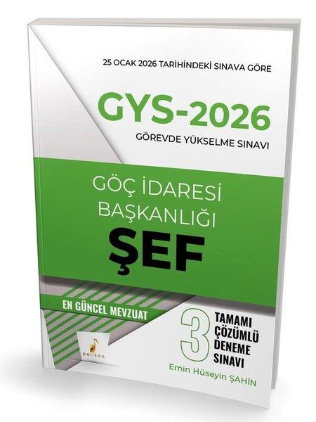 Emin Hüseyin ŞahinGYS (Görevde Yükselme Sinavi)GYS - 2026 Görevde Yükselme Sınavı Göç İdaresi Başkanlığı Şef Tamamı Çözümlü 3 Deneme Sınavı
