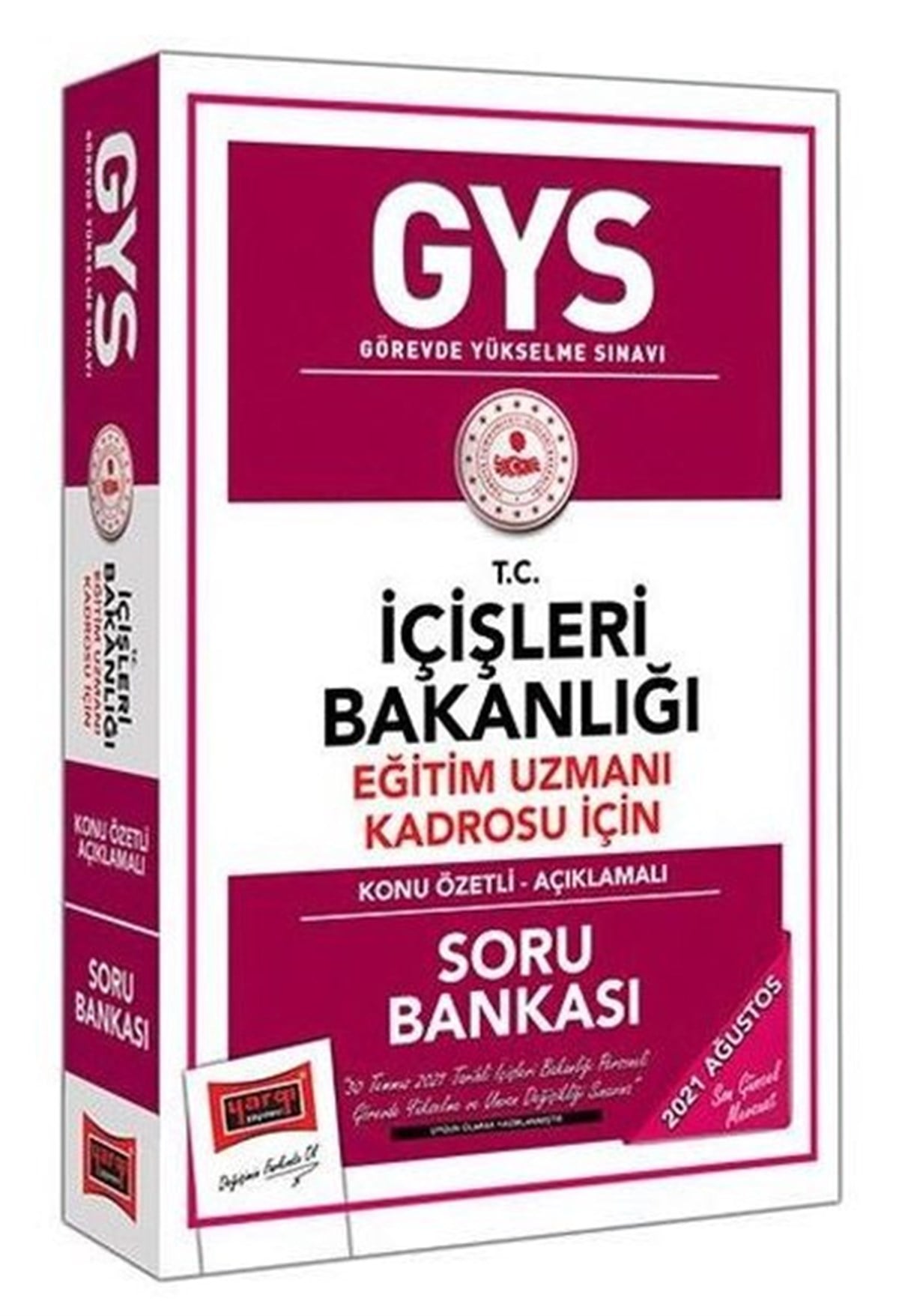 KolektifGYS (Görevde Yükselme Sinavı)GYS T.C İçişleri Bakanlığı Eğitim Uzmanı Kadrosu İçin Konu Özetli Soru Bankası