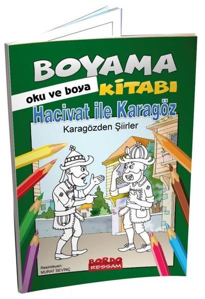 KolektifEgitim Etkinlik KitaplariHacivat İle Karagöz - Karagözden Şiirler Hikayeli Boyama Kitabı