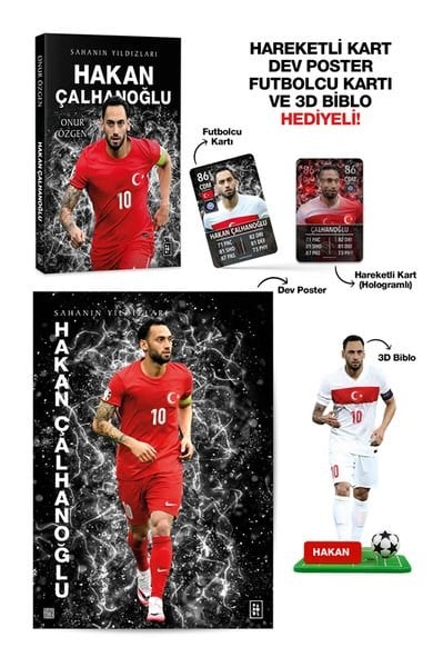 Onur ÖzgenÇocuk Gençlik RomanlarıHakan Çalhanoğlu - Sahanın Yıldızları - Hareketli Kart - Dev Poster - Futbolcu Kartı ve 3D Biblo Hediyeli!