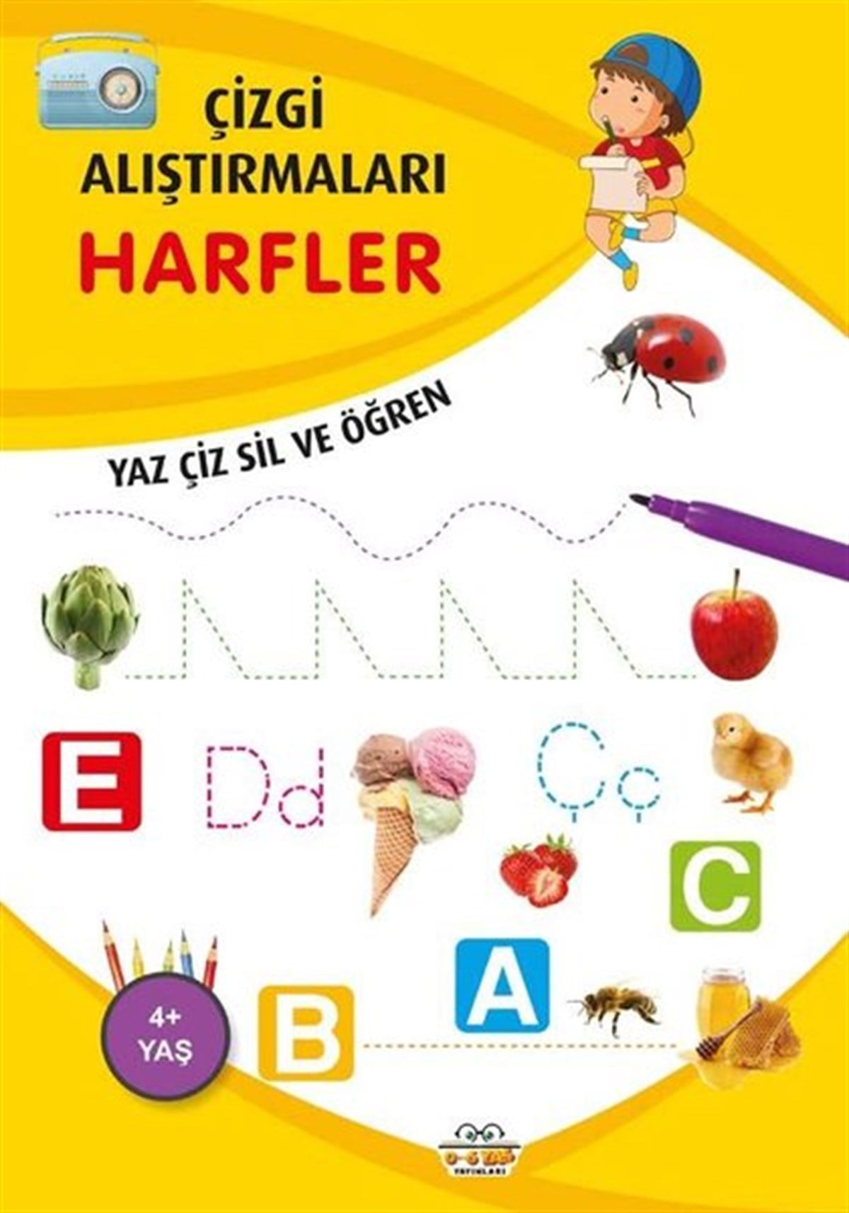 Emine UlusoyEgitim Etkinlik KitaplariHarfler - Çizgi Alıştırmaları 4+
