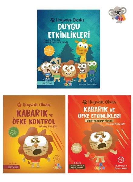 Anıl ŞenEgitim Etkinlik KitaplariHayvan Okulu Serisi Öfke Kontrol Seti - 3 Kitap Takım