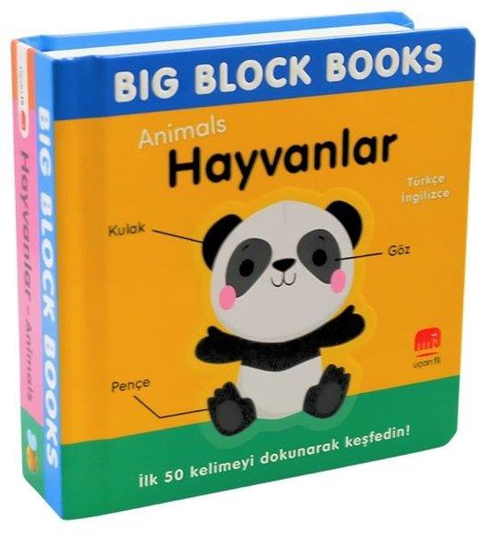 KolektifEgitim Etkinlik KitaplariHayvanlar (Animals) Big Block Books Türkçe - İngilizce