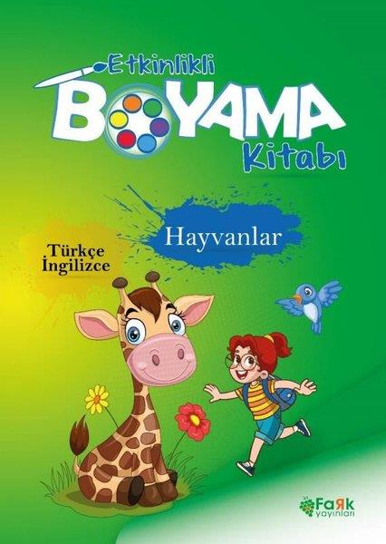 KolektifEgitim Etkinlik KitaplariHayvanlar - Etkinlikli Boyama Kitabı - Türkçe - İngilizce