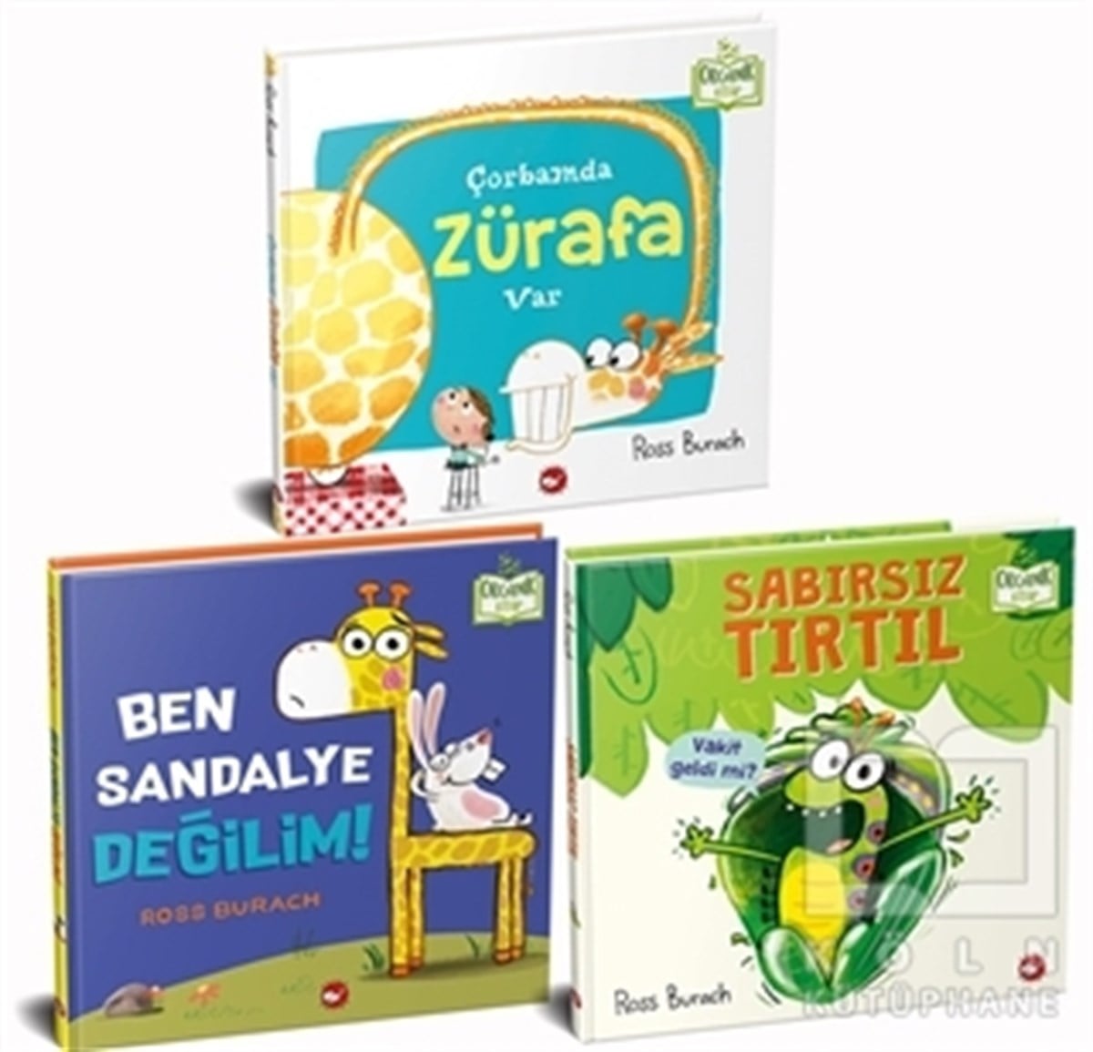 Ross BurachOkul Öncesi Çocuk KitaplarıHayvanlarla Eğleniyorum Set - Organik Kitap (3 Kitap Takım)