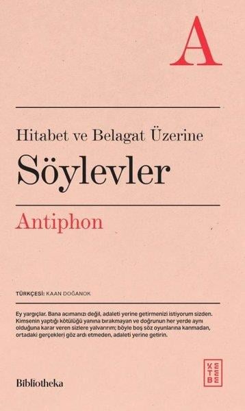 AntiphonFelsefe BilimiHitabet ve Belagat Üzerine Söylevler